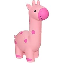 Multipet Minipet Latex Giraffe 5" Dog Toy with Squeaker Assorted Color, 1 Pack