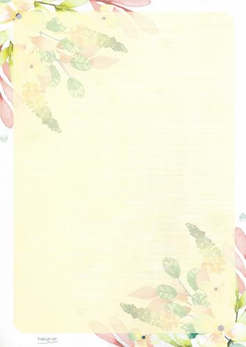 Image of Alvika - Pack of - 40 Design - 006 A4 Size 140 GSM One Side Ruled Multipurpose Designer Colored Art & Craft Sheets for Scrapbooking, Projects