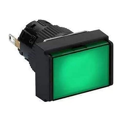 Piloto Rectangular Verde LED 24V MSS 46 01 para Paneles de Control Industrial