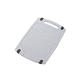 新輝合成(Shinki Gosei) トンボ まな板 抗菌 耐熱 食洗機対応 LL 幅44×奥行27.5×高さ0.8cm スロープ ラバー付 石目調