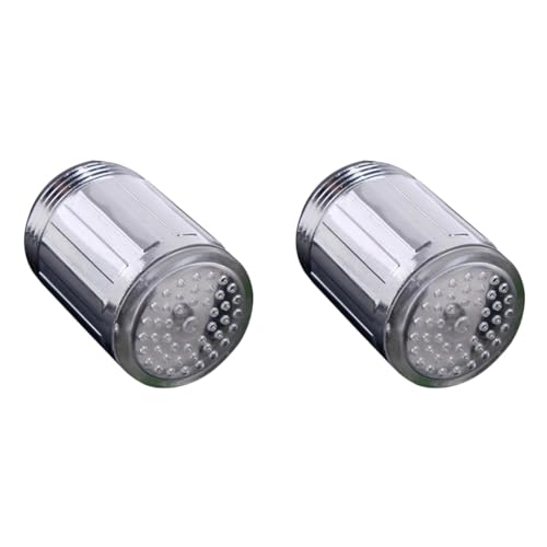 HOMSFOU Led Wasserhahn Aufsatz Mit Farbwechsel Und Blauer Temperaturanzeige Für Küche Und Badezimmer Einfache Montage Kompakter Wasserhahn Zubehör Einsatz 1.89X0.94X1.38 Zoll