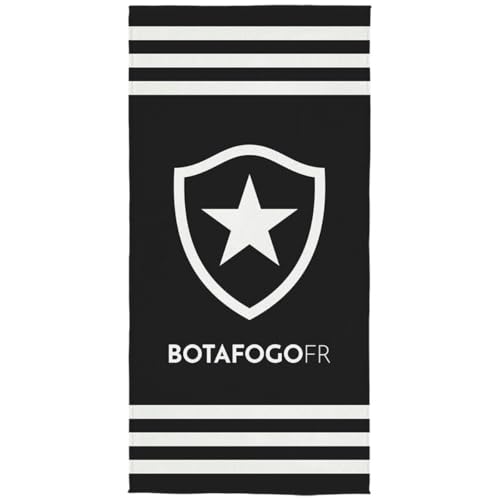 Toalha Aveludada Transfer Botafogo 70 cm x 1,40 m Com 1 pe&ccedil;a