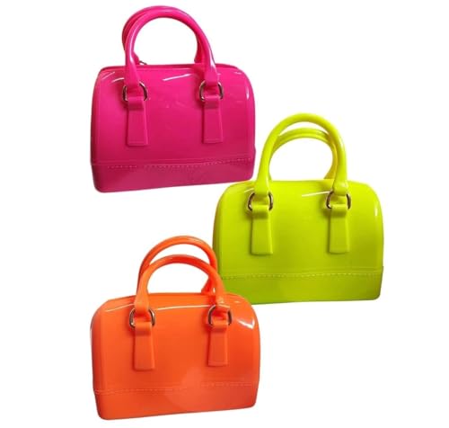 Tinta Unita Borsa Bowling Bag con Tracolla Glow Spring (1 pezzo Random)