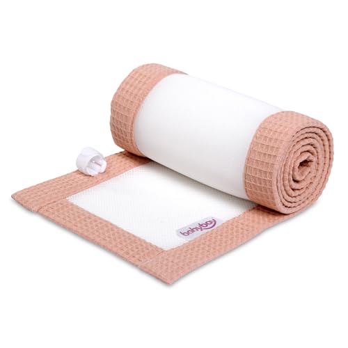 Tour de lit maille 3D babybay Comfort protection lit cododo rose