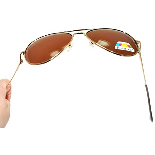 OWL Classic Aviator Style Sunglasses Polarized Lens Metal Frame UV 400 Spring Hinge4