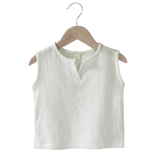 Betadog Kids Girls and Boys Organic Cotton Tank Summer Art Solid Color Undershirt Tank Top Super Soft Art Top3