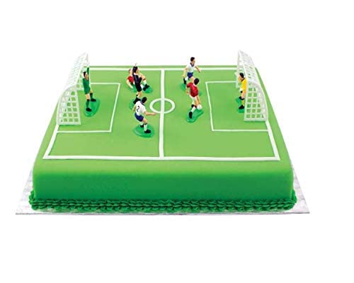 Cake Topper Soccer Set 6 Pcs Plastic (Colour May Vary) Cake Decoration Tool-image-47