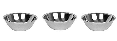 Bowl de Mezcla de Acero Inoxidable 20 Quart Pack de 3 miniatura 1