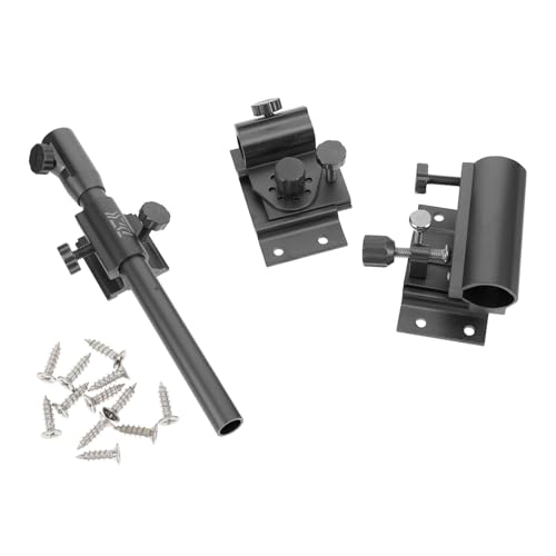 BRIGHTFUFU Fishing Pole Stand Set Aluminum Rod Rack Box Rotating Screw for Easy Adjustment