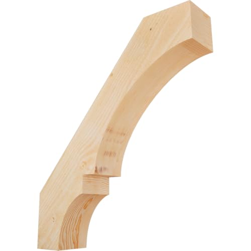 Ekena Millwork BRC06X28X32BOA00RDF 6"W x 28"D x 32"H Balboa Rough Sawn Knee Brace, Douglas Fir