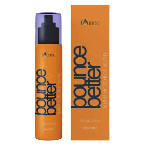 Bounce Better Wave Activator Leave in Conditioner Spray for Curly and Wavy Hair, Anti-Frizz Formula For Split Ends & Breakage