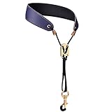 MORYTRADE サックス ストラップ ショルダーハーネス アルト テナー バリトン サクソフォン ブルー