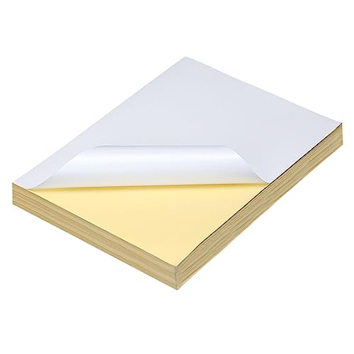 Papier autocollante blanche pour impression jet d'encre en lot de 100 pièces format A4
