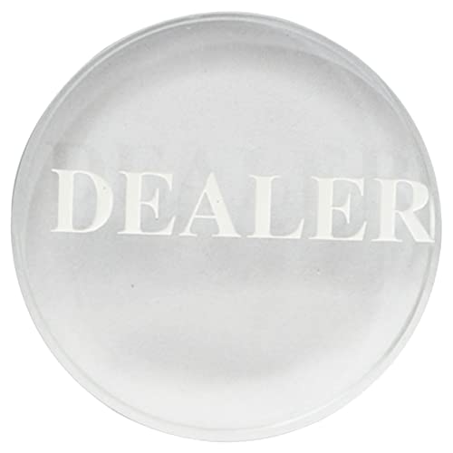 BESPORTBLE Reusable Poker Dealer Button Game Button Crystal Material for Dealer Big Blind Little Blind