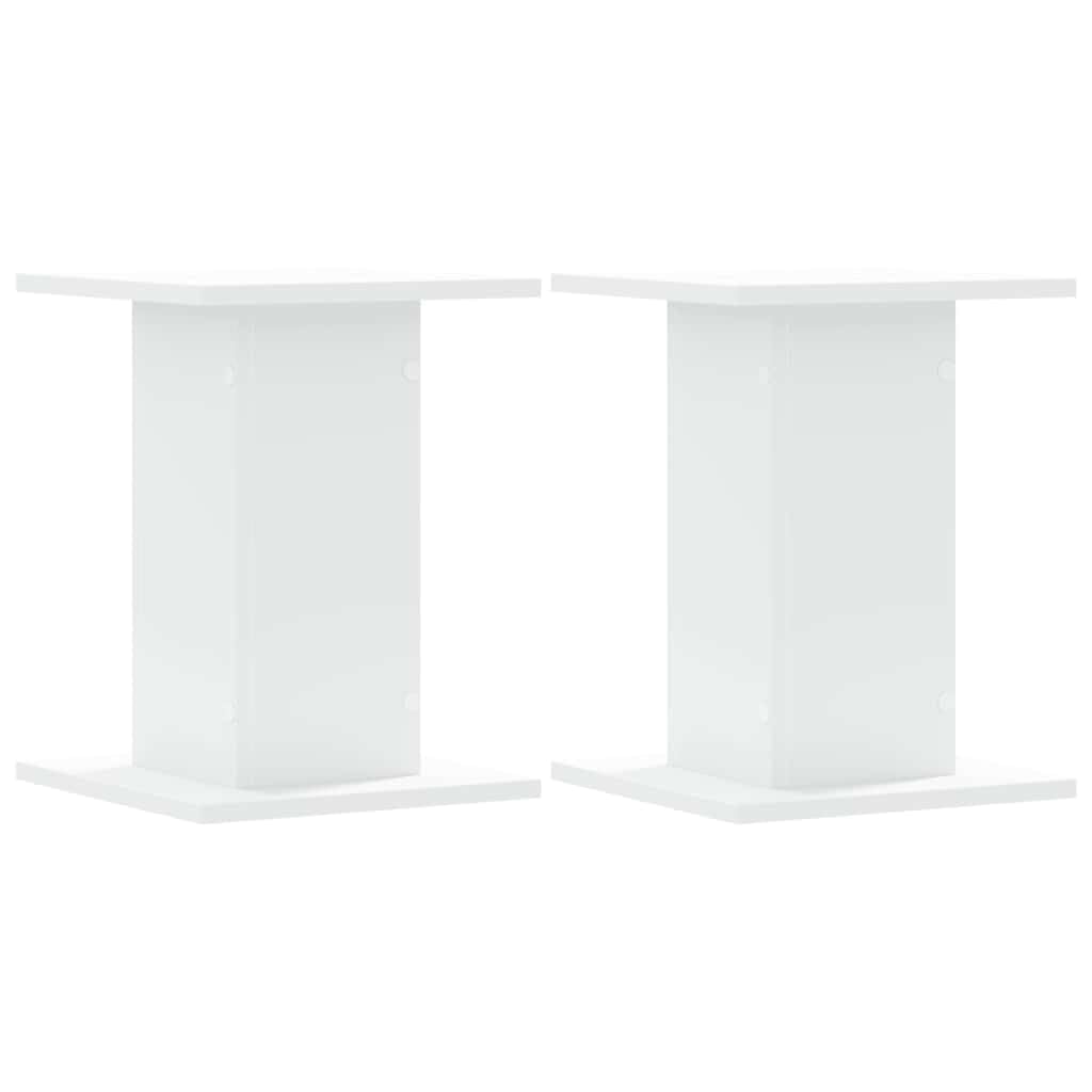 Supporti Altoparlanti 2 pz Bianchi 30x30x40cm Legno Multistrato,Dispositivi elettronici,o,Accessori o,Accessori per Altoparlante,Supporti per Altoparlanti,9.5 kg -852645