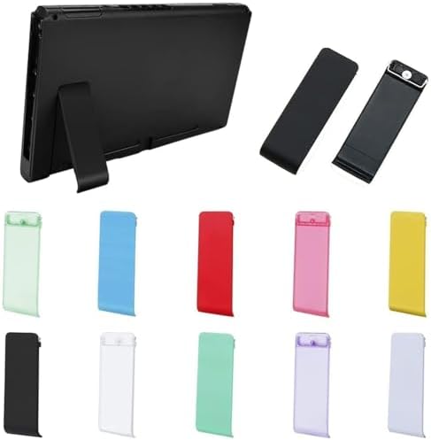 Colorful Back Kickstand Shell Support Bracket Stand Case Stand Holder for Switch NS NX Console Replacement (Clear Purple) image 4