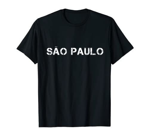Sao Paulo Cool Vintage Retro Fuentes Camiseta