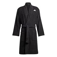 adidas Unisex Bathrobe, Black, L