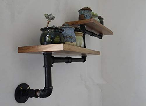 Étagère murale de cuisine MU finition bois naturel et métal mat