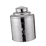 Homoyoyo Recipiente Hermético de Acero Inoxidable Suelto Lata Portátil con Tapa Sellada para Almacenamiento Fresco Caja Cuadrada para Organizar Té y Alimentos Diseño Práctico y
