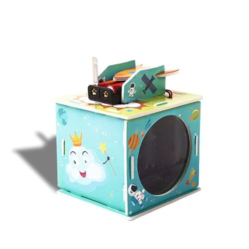 TRACYE Lampada Proiettore di Stelle Puzzle 3D in Legno,Fai da Te Giocattolo Scientifico,Strumento di Apprendimento Interattivo,Kit di Artigianato Educativo