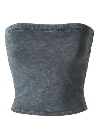 Image of MixMatchy Women's 3 Pack Tube Top Built-in Bra Strapless Ruched Bandeau