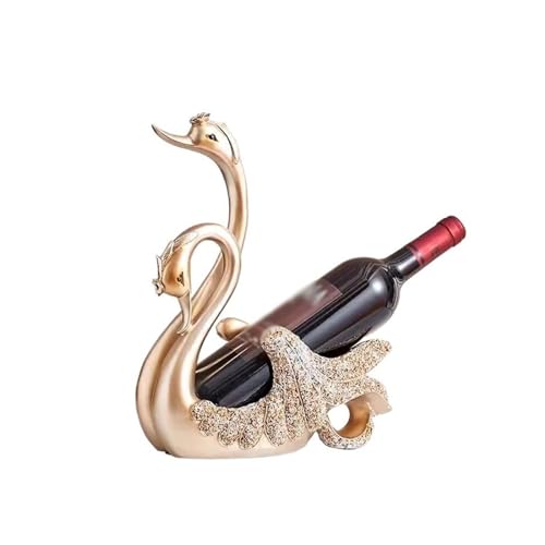 Carafe à décanteur à vin rouge incliné cygne élégant pour salon en verre soufflé LWX