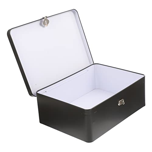 BESTYASH Vintage Metal Box mit Schloss und Schlüssel Abschließbarer...
