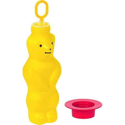 PUSTEFIX Bubble Bear 6 oz Bubble Blowing Squeeze to Blow Toy for Kids (Assorted Colors) Cover