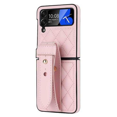 Coque Samsung Z Flip 5 rose antichoc pour éviter les chutes d'écran