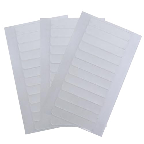Full Shine Single Sided Tape for Hair Extensions Transparent Replacement Adhesive Tabs for Tape in Weft Repair Salon Touch-Up 0.8cm*4cm 36PCS