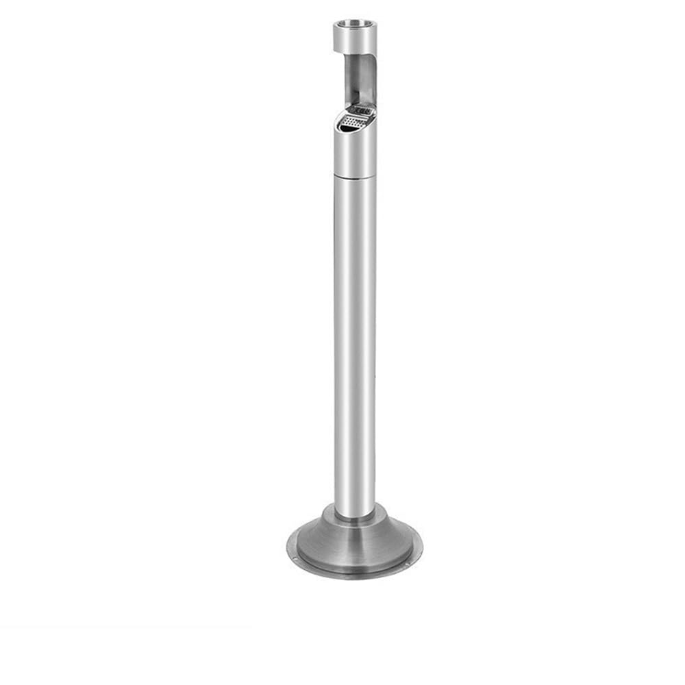 OWOHYG Ashtray Trash Can Outdoor Floor Standing Ash Column Top Cigarette Bin Cigarette Butt Collection Stainless Steel Rainproof Outdoor Ashtrays For Cigarettes.