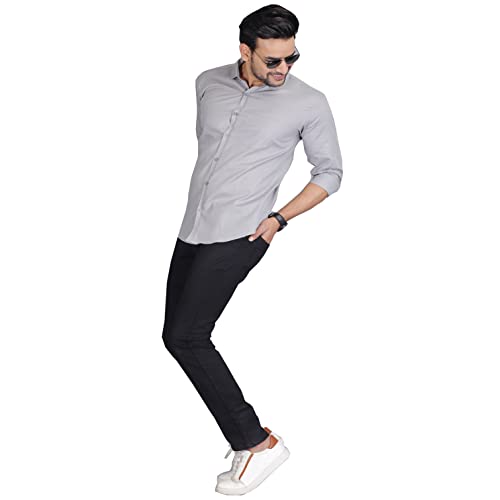 Image of Man Slim Fit Cotton Casual Shirt