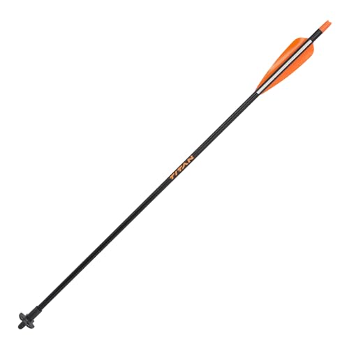 Allen Company Titan Crossbow Decocking Bolt - 24 Carbon Fiber Safety Bolt for Hunting Bows - Steel Tip - Half Moon Nock - 400+ FPS Compatible