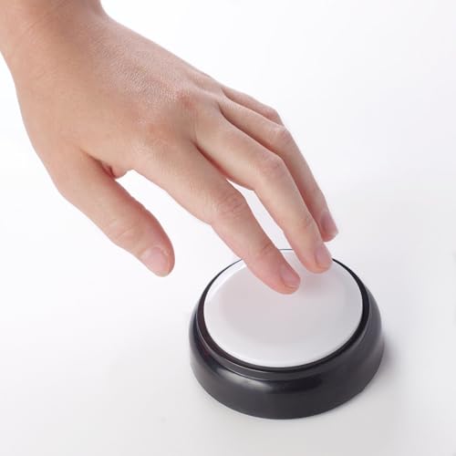 Ravencourt Living One Large Talking Button Clock - Clock and alarm function, Helping elderly keep track of time, 70mm