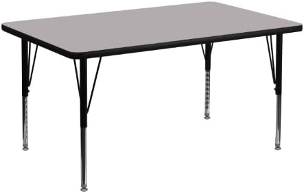 Flash Furniture 48x30 in Rectangular Activity Table, Gray image 5