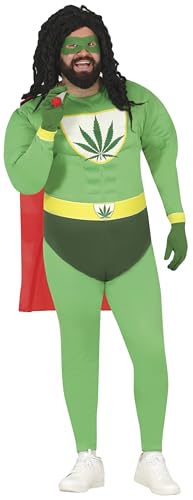 Costume superhéroe marihuand adulte XL pour soirée déguisée et carnaval drôle
