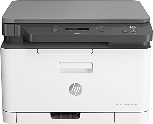 HP Color Laser MFP 178nw 4ZB96A, Impresora Láser Color Multifunción,  Imprime, Escanea y Copia, Wi-Fi, Ethernet, USB 2.0 alta velocidad, HP Smart  App, Panel de Control LCD, Blanca y Gris - PREYCA