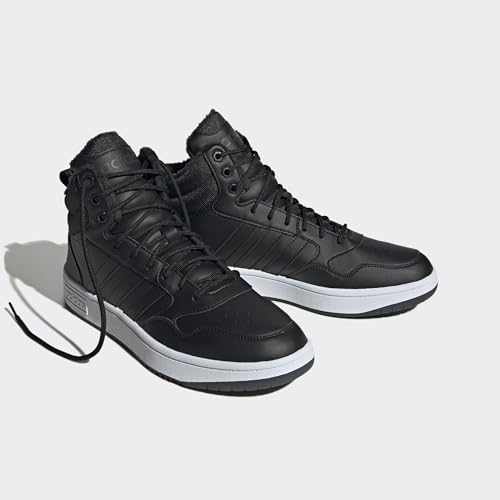 Adidas Herren Hoops 3.0 Mid Lifestyle Basketball Classic Fur Lining Winterized Shoes, Core Black/Core Black/Cloud White, 46 EU – Ansicht 5