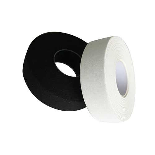 HANABASS 2 Pack 25m Hockey Stick Tape Sticky Sports Tape for Hockey Stick Wrapping Full Adhesive Back Reduces Palm Wear Enhances Grip Reduces Palm Wear Enhances Grip