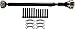 Garage-Pro Front Driveshaft for Jeep Grand Cherokee 2007-2010 AWD, 545RFE Automatic Transmission, Nv245 Quadra-Trac Ii Transfer Case; With Sales Code Dhx (Quadra-Trac Ii Full-Time Active 4WD)
