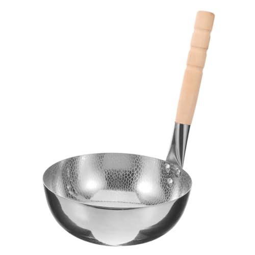 Cabilock Stainless Steel Rice Noodles Cooking Pot with Handle Multi Function Saucepan for Boiling Milk Soup and Noodles for Home Dorm and Restaurant Use