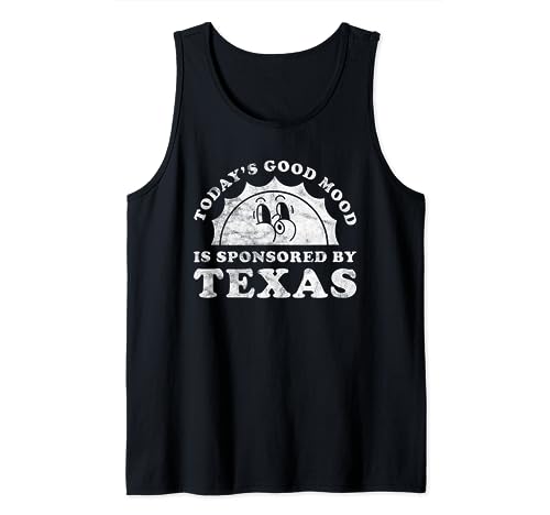 Divertido y lindo retro vintage Texas o TX Camiseta sin Mangas