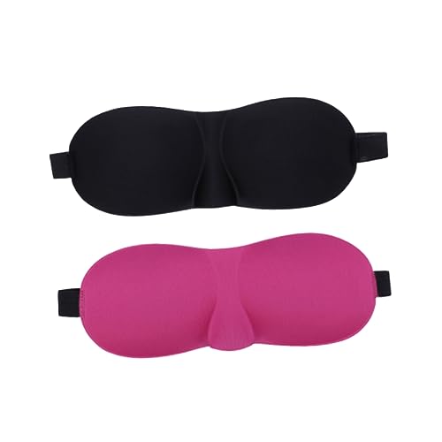 GARVALON 2個 アイシェーディング relax のそみ eye mask eye patch 飛行機のアイマスク ナイトスリープアイカバー 睡眠 シェーディング眼帯 3dアイシェード