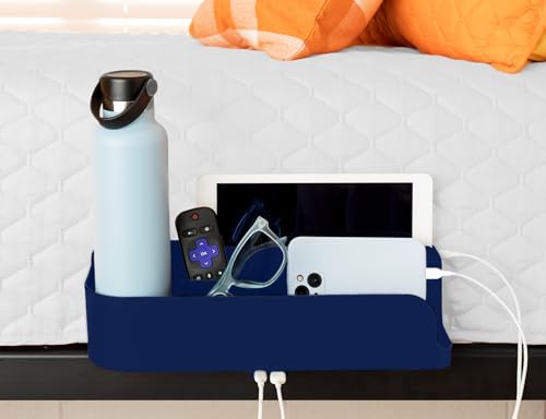 Squirrel-Bedside Perch, Floating Organizer with USB-C & A Charging Ports,