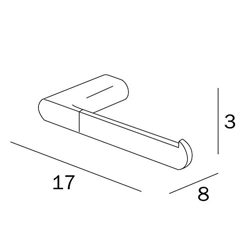 Inda A2025BCR Mito Portarotolo per Carta Igenica