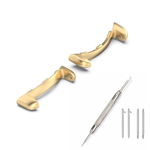 [Gheper] 20MM ���^���R�l�N�^ compatible with Google Pixel Watch 2 2023/Pixel Watch 2022 �o���h DIY �A�_�v�^�[�Ή� �X�e�����X�X�`�[�� ���ԂȂ��{�^���R�l�N�^ �����p Watch