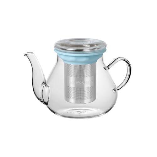 TEA SHOP - All in One Teapot Arabia 0,6l - Tetera de Cristal Termorresistente con Infusor de Acero Inoxidable - Accesorios para té o infusiones
