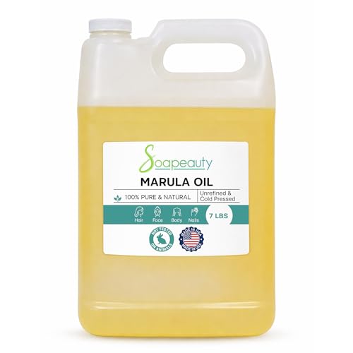 MARULA OIL Cold Pressed Unrefined | 100% Natural Available in Bulk | Carrier for Essential Oils, Face, Skin, Hair Moisturizer, Soap Making | Sizes 2OZ to 7 LBS | (32 OZ)