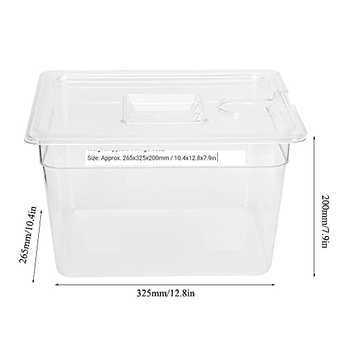 Miniatura 4 de Recipiente Sous Vide Con Tapa Con Bisagra, Contenedor Plegable De 11 L Para Cocina De Precisión